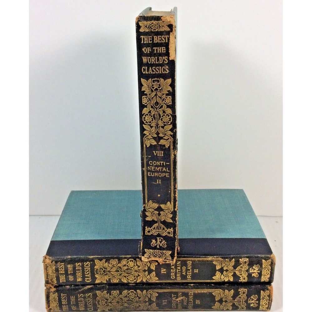The Best of the World's Classics Antique Vintage Book 1909 Great Britain Ireland